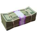 Money Prop - New Series $20 ✔️RealAged™ Full Print $6,000 Bundle Pack - Dependable Expendables