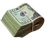 Money Prop - New Series $20 ✔️RealAged™ Full Print $2,000 Band - Dependable Expendables