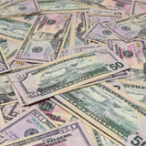 Money Prop - New Series $50 ✔️RealAged™ Full Print Bills - Dependable Expendables