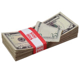 Money Prop - New Series $5 ✔️RealAged™ Full Print $500 Stack - Dependable Expendables