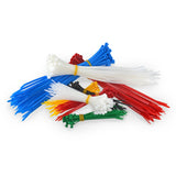 Cable Zip Ties 4"& 8" - 18LB Tensile Resistant 100 Pack (Black, White)