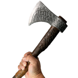 new Foam Rubber Throwing Hand Axe - Celtic Norse Viking Style safety prop for safe stunt work or choreographed fight scene for television, film or live theater.