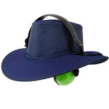 Newcastle Earmuff / Headphone Breeze Mesh Hat Navy Blue - Dependable Expendables