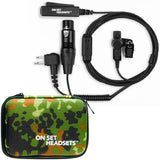 On Set Headsets Live Comms Pro X with free green camo case