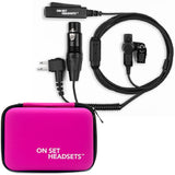 On Set Headsets Live Comms Pro X with free purple case