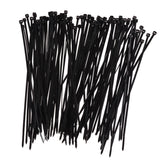Cable Zip Ties 4"& 8" - 18LB Tensile Resistant 100 Pack (Black, White)