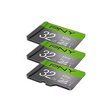 3 Pack of PNY 32GB Elite UHS-I microSDHC Memory Card used as recording media for professional video and audio recording devices - Dependable Expendables