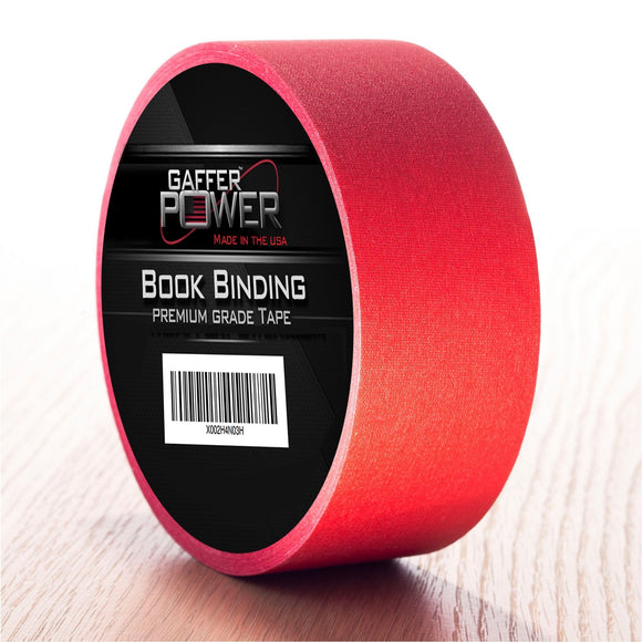 Red Gaffer Power Premium Grade Bookbinding Tape
