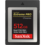 SanDisk 512GB Extreme PRO CFexpress® Type B Memory Card 1400MBs - Dependable Expendables