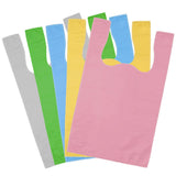Silent bag props black supermarket t-shirt plastic bag multiple colors grey, green, blue, yellow and pink - Dependable Expendables