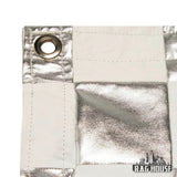 LA Rag House Silver/White Checker Lame