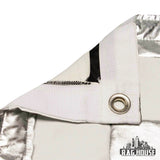 LA Rag House Silver/White Checker Lame