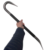 26.5 inch Black and silver foam rubber crowbar safety prop for safe stunt work or choreographed fight scene for television, film or live theater.