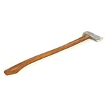 silver Large Foam Rubber Single Head Two-Hand Axe Stunt Prop for cosplay or Halloween costume.