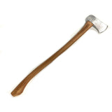 silver Large Foam Rubber Single Head Two-Hand Axe safety prop for safe stunt work or choreographed fight scene for television, film or live theater.