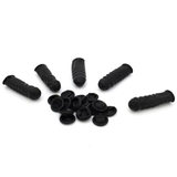Black latex microphone cover for surveillance headset, compatible with walkie accessories by Lauwell.