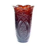 SMASHProps Amber Brown Breakaway Cut Crystal Vase - Dependable Expendables