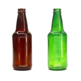 SMASHProps Breakaway Glass Amber Brown & Dark Green  Craft Beer Bottle Prop for television, film and live theater - Dependable Expendables
