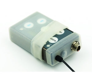 Silicone cover model SSMCVR for protecting the Lectrosonics SSM wireless transmitter used to protect professional sound devices used in television, movies and live events.