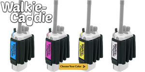 Blue Pink Yellow White Walkie Caddie pen and tool organizer - Dependable Expendables Dallas Texas