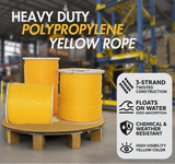 3-Strand Twisted Polypropylene Rope (Yellow)