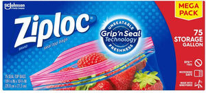 Ziploc Storage Bags Gallon, 75 Count - Dependable Expendables