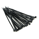 8" Inch 193 mm Cable Zip Tie straps 50 pound Tensile Strength in color Black made in USA - Dependable Expendables