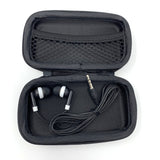 Black Small Clamshell Case with earbuds- Dependable Expendables