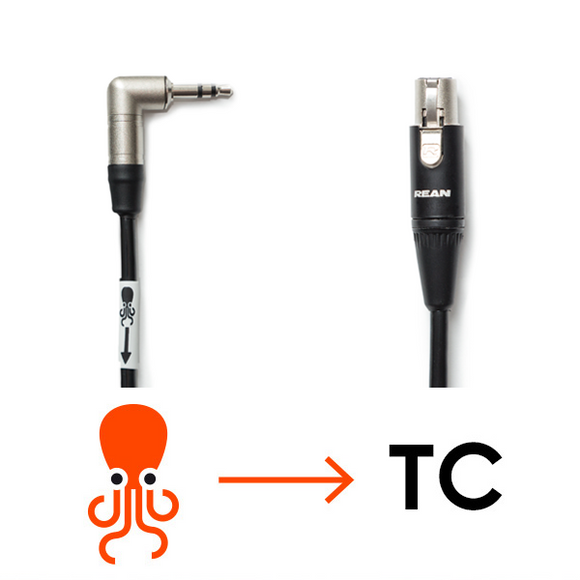 Tentacle Sync 3.5mm right angle to TA3f C09 Cable available at Dependable Expendables