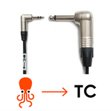 Tentacle Sync C10 Tentacle to Neutrik 6.3mm Right-Angle Jack Cable 14"