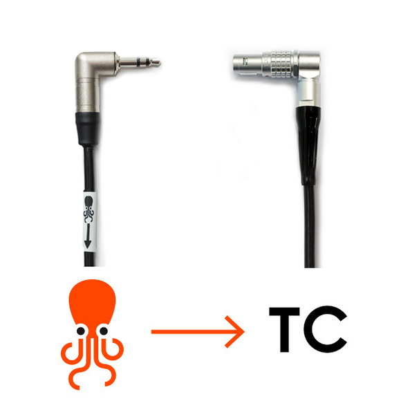 Tentacle Sync C13  Right Angle  Neutrik to ALEXA MINI 90° LEMO Anglissimo Cable12 inch