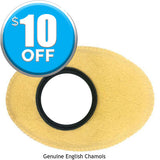 Genuine English Chamois BlueStar Oval Extra Large Eyecushion - #6014C1 - Dependable Expendables