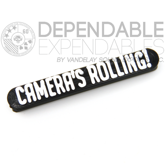 Camera's Rolling Headset Tagz Surveillance Nameplate - Dependable Expendables