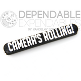 Camera's Rolling Headset Tagz Surveillance Nameplate - Dependable Expendables