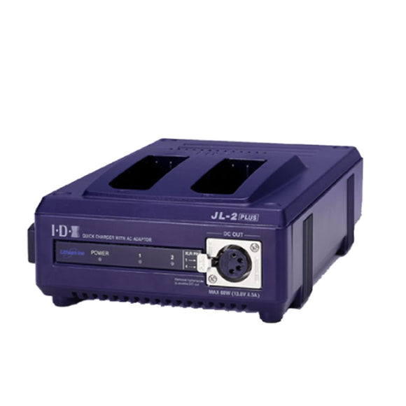 IDX System Technology JL2P 2-Channel Sequential NP battery Quick Charger with 60W AC Adaptor available at Dependable Expendables
