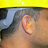 Jorestech Soft Safety Orange Foam Ear Protection from loud noises on set.