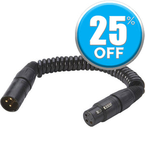 K-Tek XLR Coiled Cable XLRm to RA XLRf – Dependable Expendables