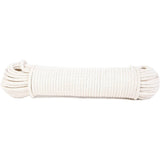 Koch 1/4" Braided Cotton Poly 100 foot White Sash Cord  - Dependable Expendables