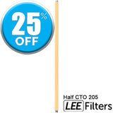 Lee Filters 205 Half CTO 48" x 25' Gel Roll on 1" Core - Dependable Expendables