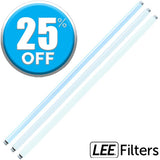 Lee Filters Full, Half, Quarter CTB Blue Gel Roll (48" x 25' on 1" Core) are used to convert tungsten lights to daylight or electronic flash  - Dependable Expendables