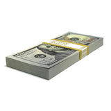 Money Prop New Style $100 Crisp $10,000 Stack Full Print Stack Dependable Expendables Dallas Texas