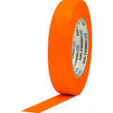 Pro Tapes® 1" inch neon fluorescent orange Paper Console Tape - Dependable Expendables