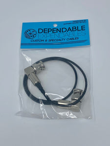 Gotham Sound 18" BNC Right Angle to BNC RA cable - Dependable Expendables