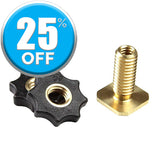 Rycote Brass Hot Shoe Adaptor with 3/8" Male Thread - Dependable Expendables