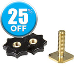 Rycote Brass Shoe Adaptor with Male Thread - 1/4" - Dependable Expendables