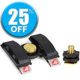 Rycote Wireless Receiver Bracket MKII for mounting professional audio devices to film and video cameras in broadcast ENG television production.