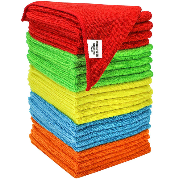 S&T INC. 594501 Microfiber Cleaning Cloths - Dependable Expendables