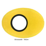 Ultrasuede Yellow BlueStar Oval Extra Large Eyecushion - #6014U4 - Dependable Expendables