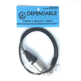 XLR female to TA3f 18 inch Cable - Dependable Expendables