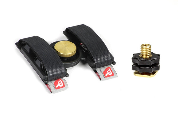 Rycote Wireless Receiver Bracket MKII for mounting professional audio devices to film and video cameras in broadcast ENG television production.